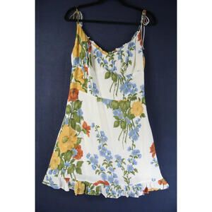 NEW, Reformation Niara Floral Mini Dress in multi size 12 #MD1551